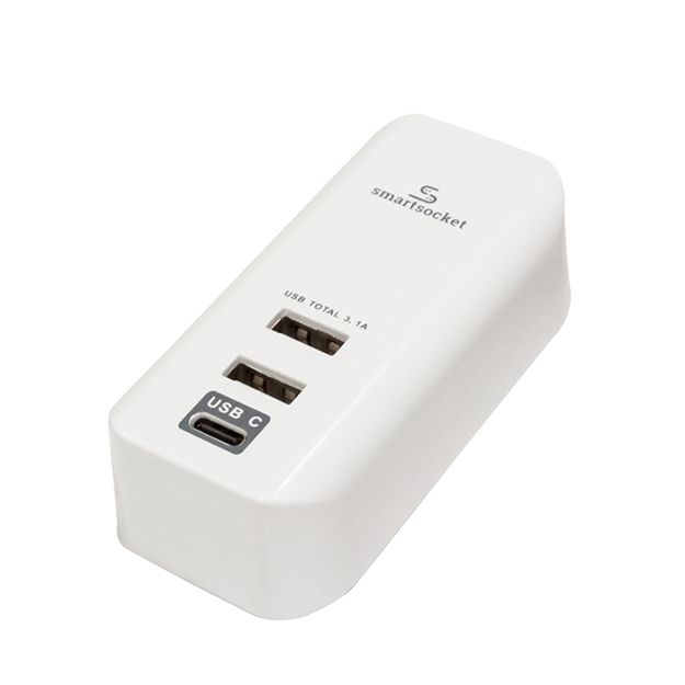 Smartsocket Compact USB Power Charging Hub – White