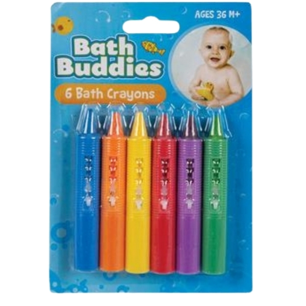 Bath Buddy – Bath Crayons – Assorted Colours – 6 Pieces
