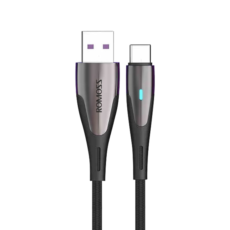 Romoss 5A USB to Type-C Fast Charging Cable – Black