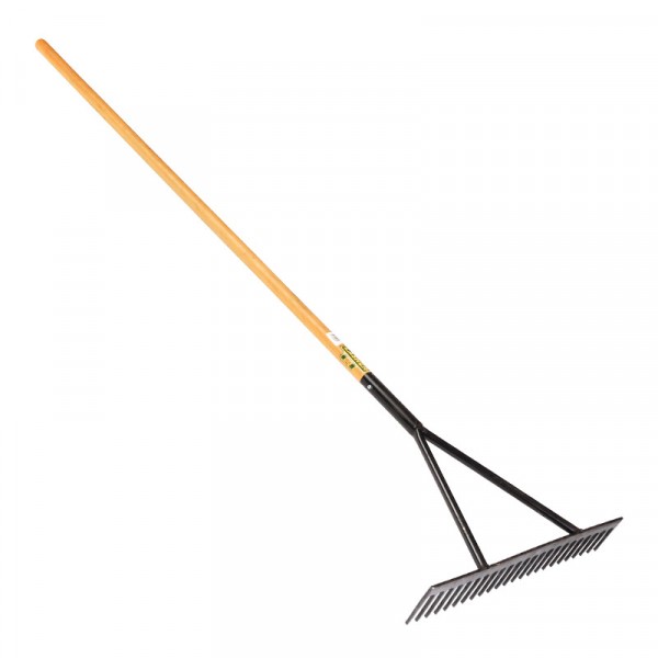 Lasher Wooden Handle Road Rake – 24 Teeth