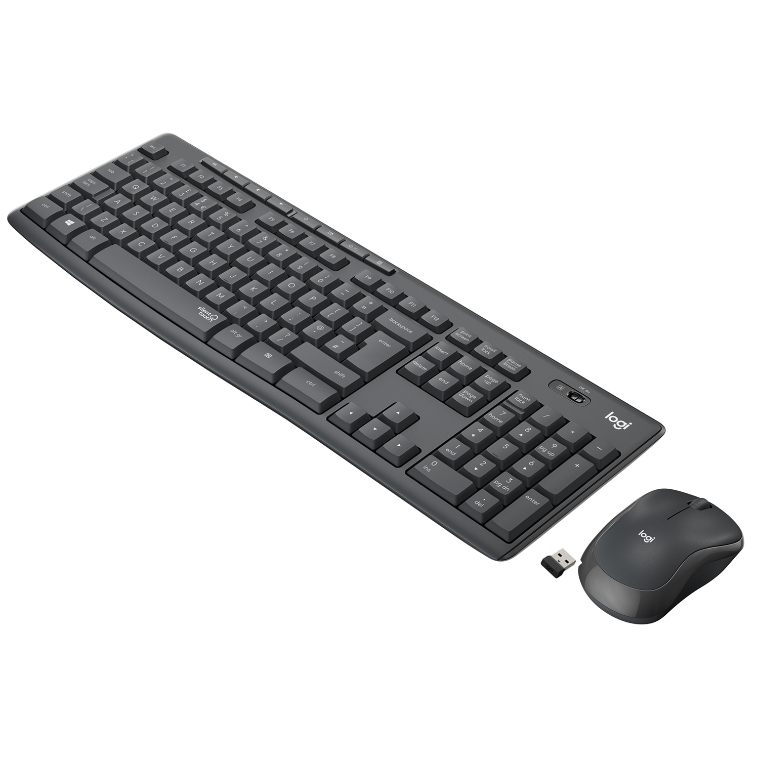 Logitech MK295 Silent Wireless keyboard and mouse set – Graphite