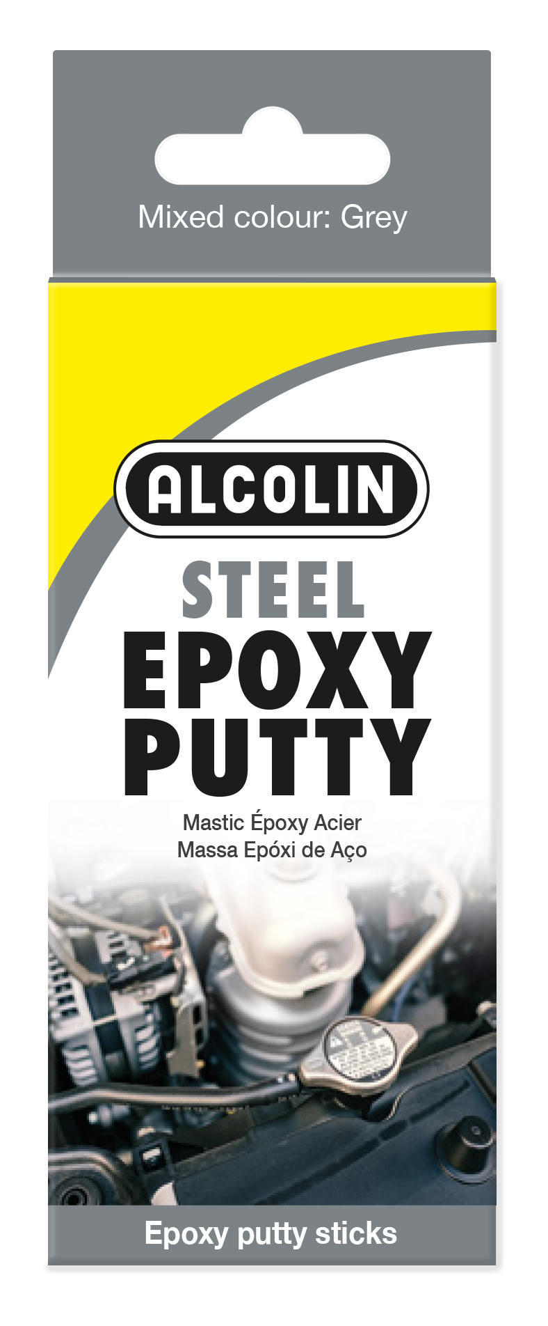 Alcolin Epoxy Putty Steel 2 x 60g