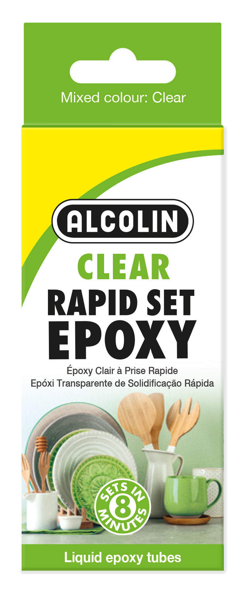 Alcolin Epoxy Liquid Rapid Set Clear – 2 x 20g