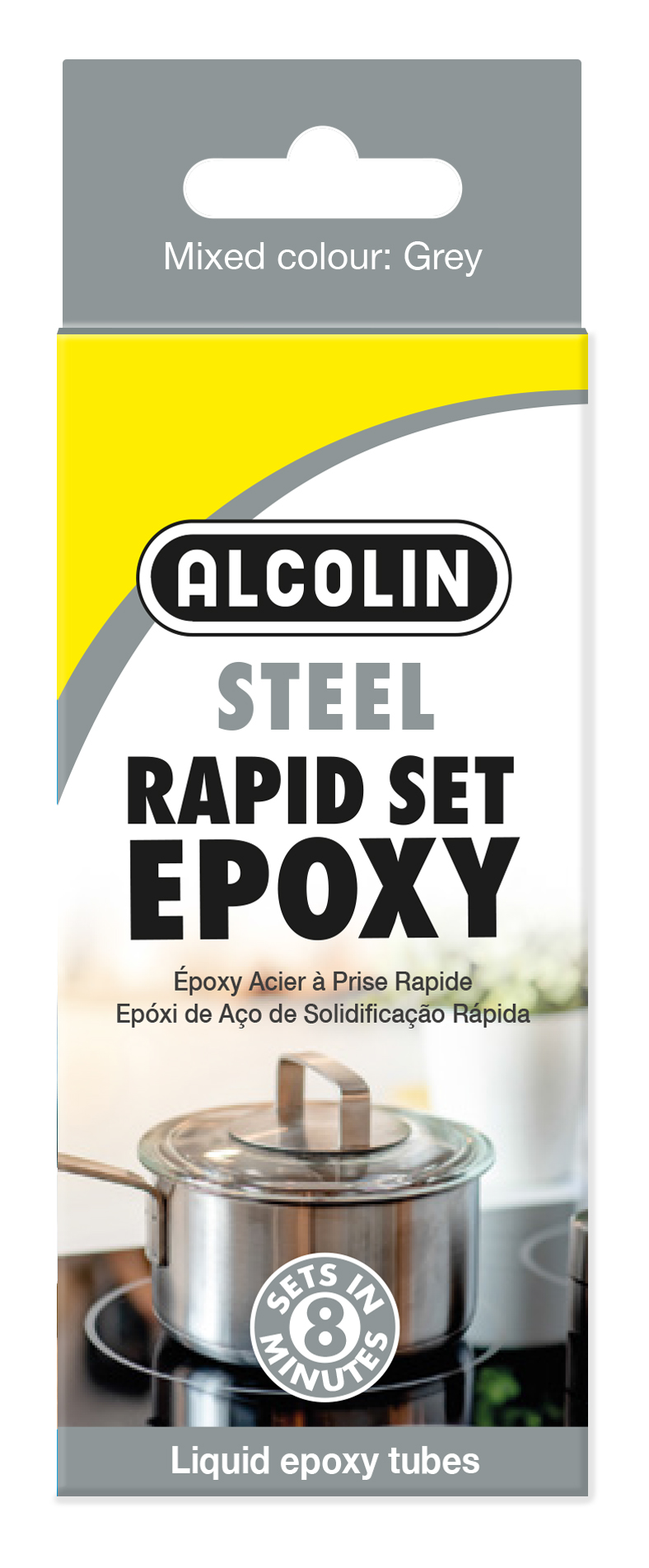 Alcolin Epoxy Liquid Rapid Set Steel 2 x 20g