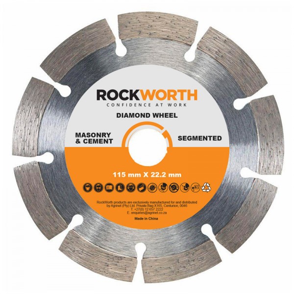 Rockworth Segmented Rim Diamond Wheel – 230mm