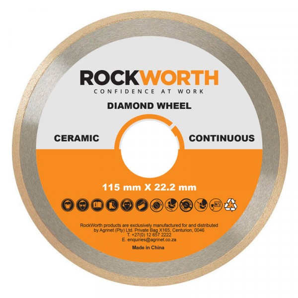 Rockworth Continuous Rim Diamond Wheel – 230mm