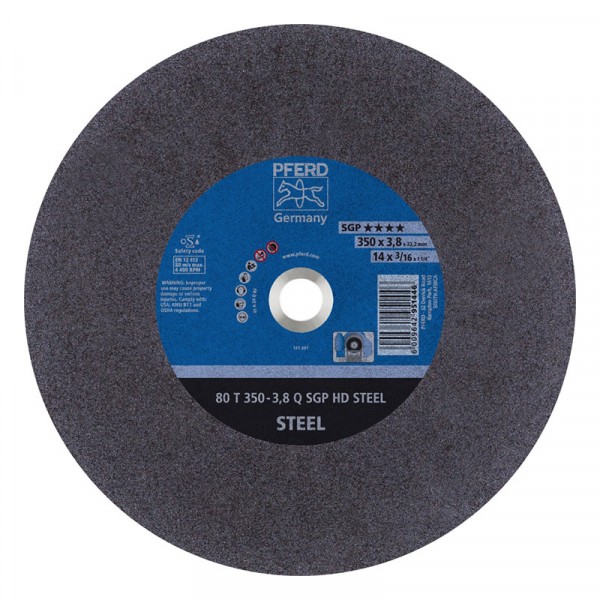 Pferd SG-HD Flat Steel Cutting Disc – 350mm x 32.2mm Bore