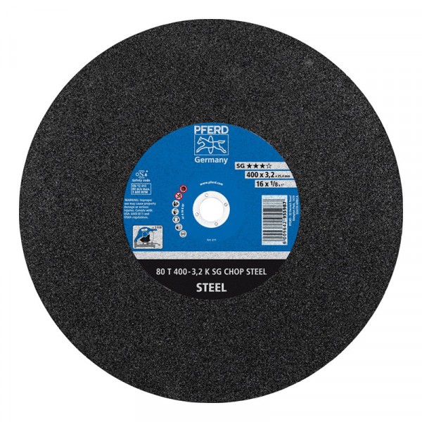 Pferd SG-Chop Flat Steel Cutting Disc – 400mm x 25.4mm Bore