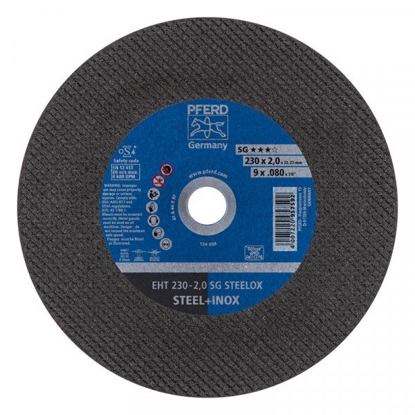 Bulk Pack 2 x Pferd Steel+Inox Cutting Disc – 230mm x 2.0mm