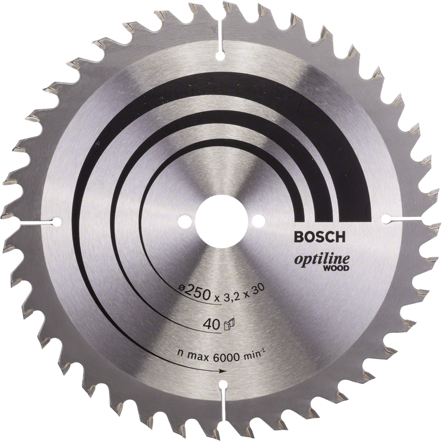 Optiline Wood 250 x 30 x 3,2 mm, 40