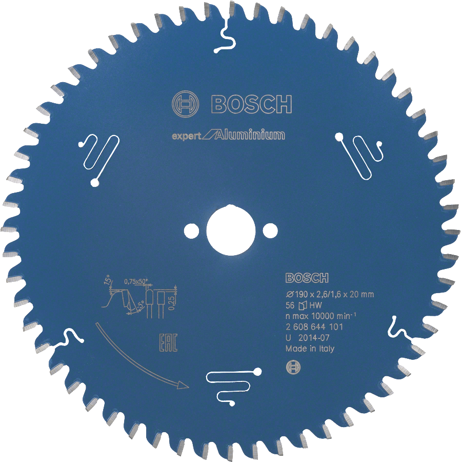 Expert for Aluminium 190 x 20 x 2,6 mm, 56