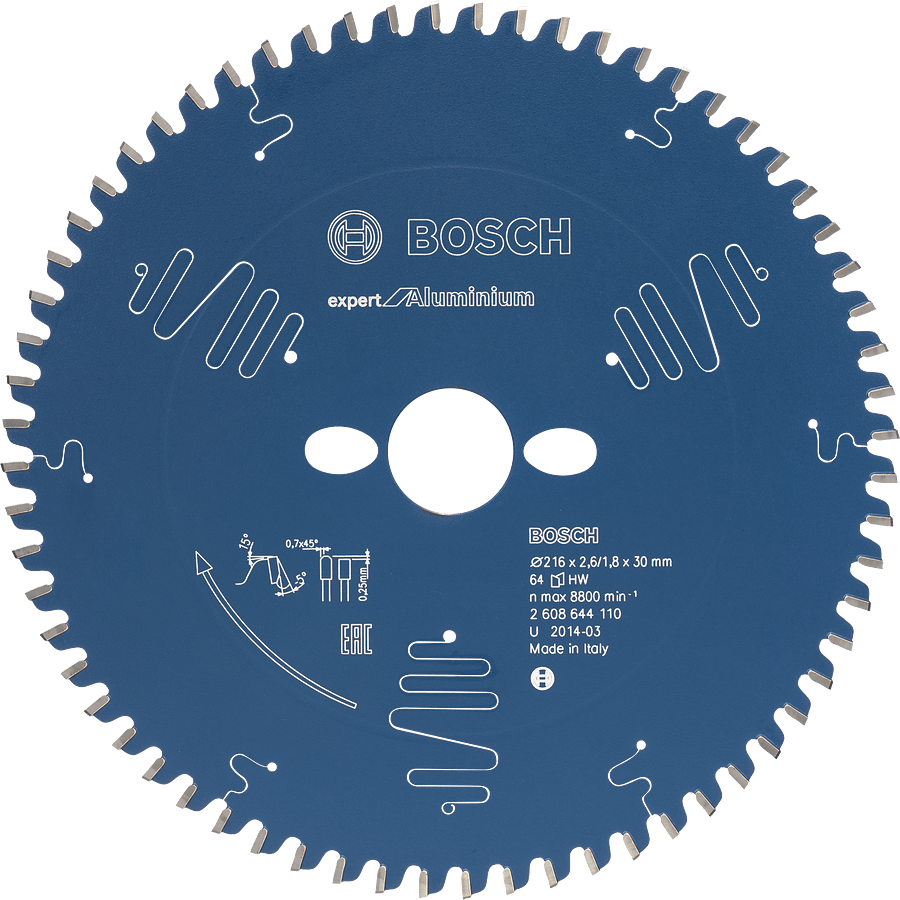 Expert for Aluminium 216 x 30 x 2,6 mm, 64