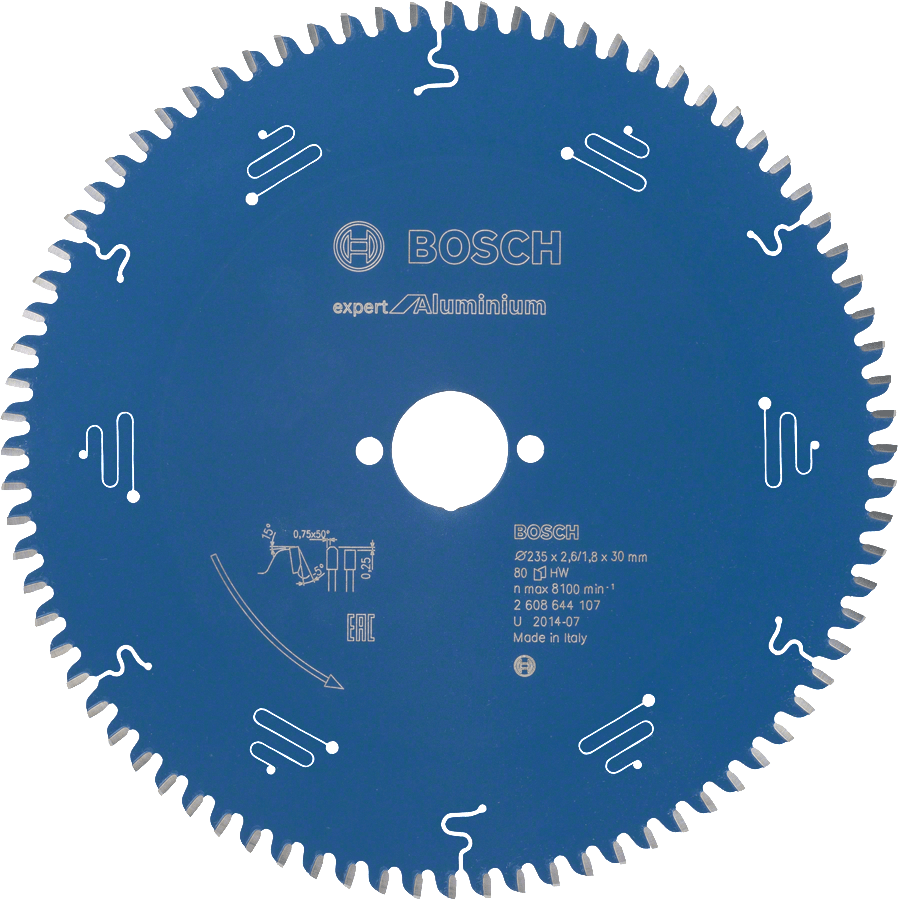 Expert for Aluminium 235 x 30 x 2,6 mm, 80