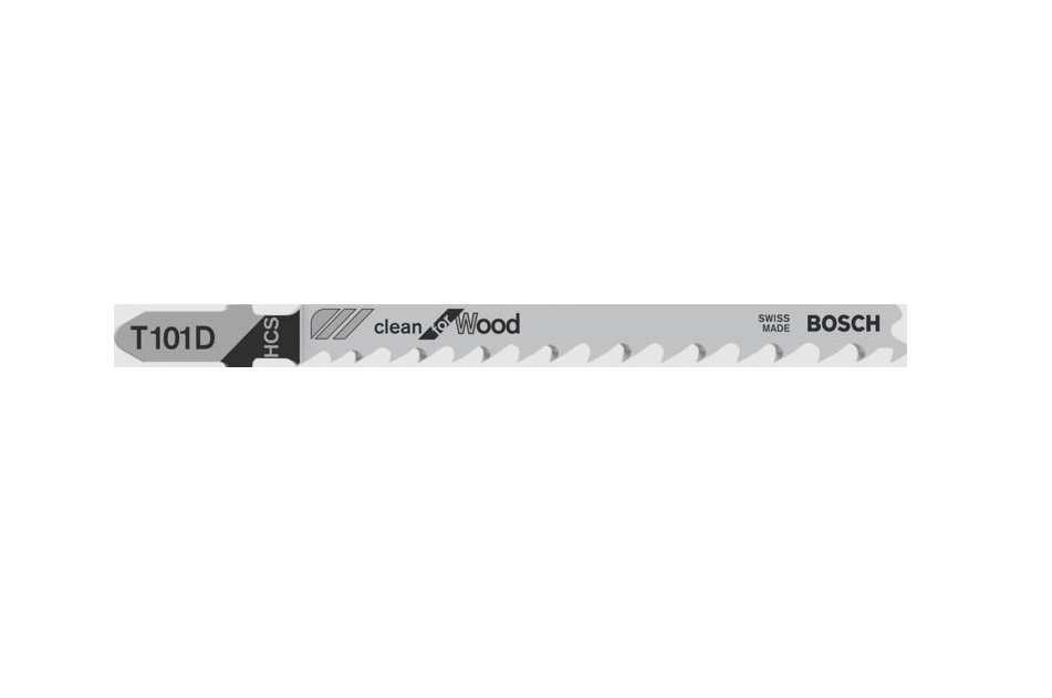 Jigsaw blade HCS T 101 D Clean for Wood, 100 Piece