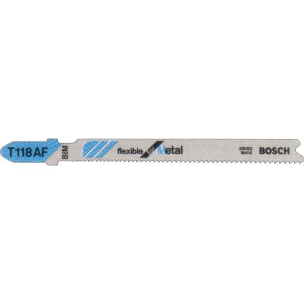 Jigsaw blade BIM T 118 AF Flexible for Metal, 5 Piece