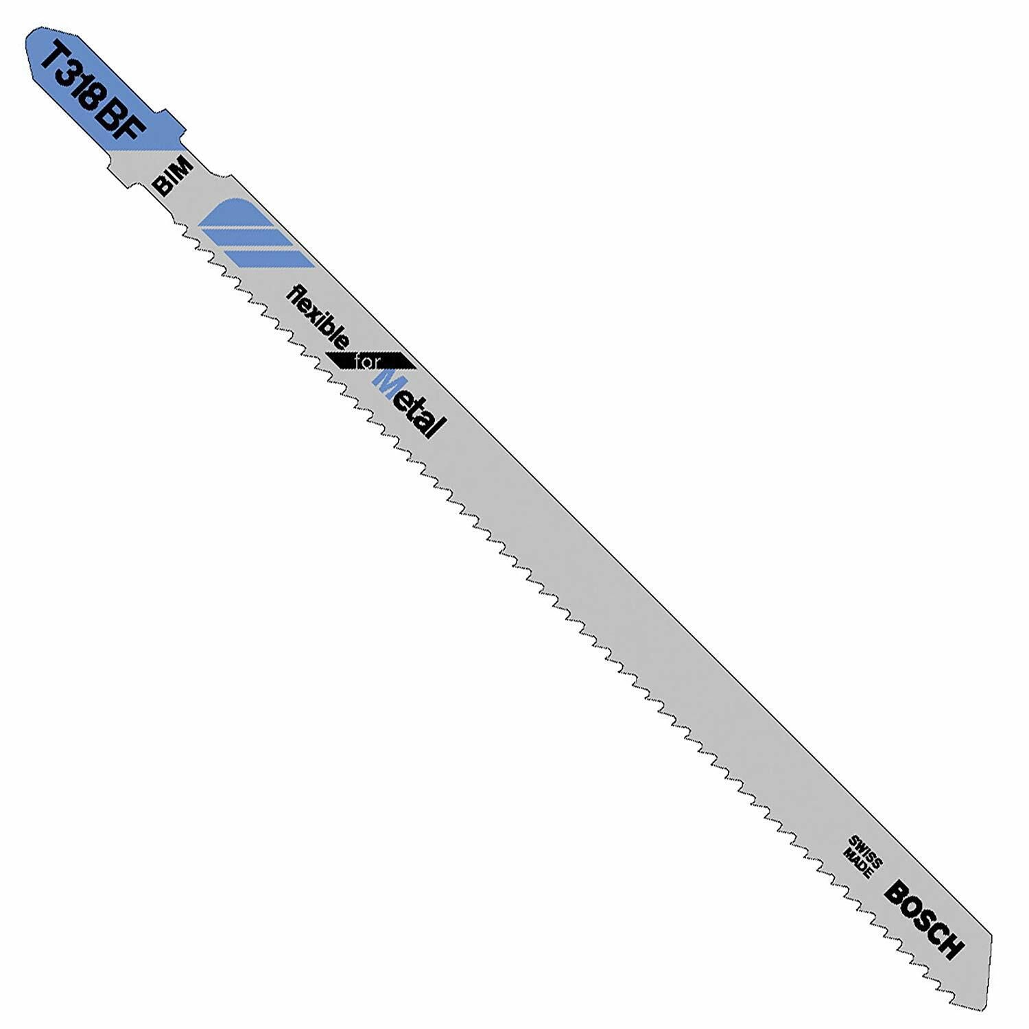Jigsaw blade BIM T 318 BF Flexible for Metal, 3 Piece
