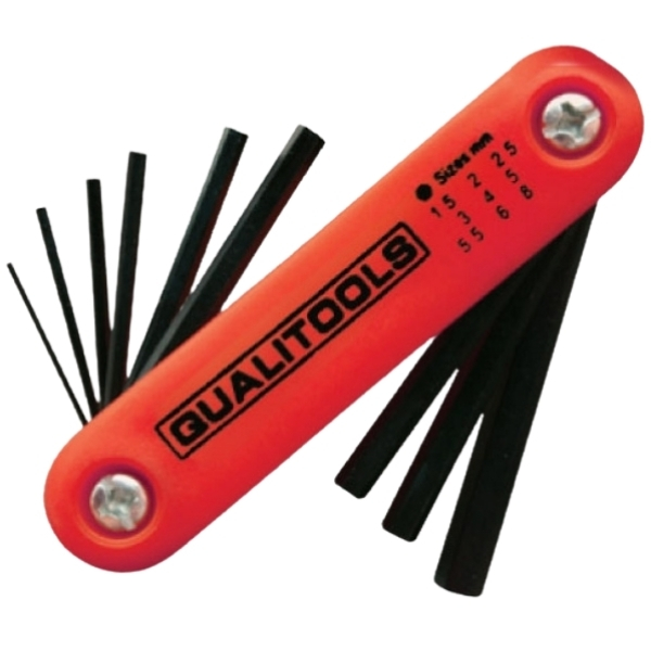 Qualitools – Allen Hex Key Knife – (9 Pieces)