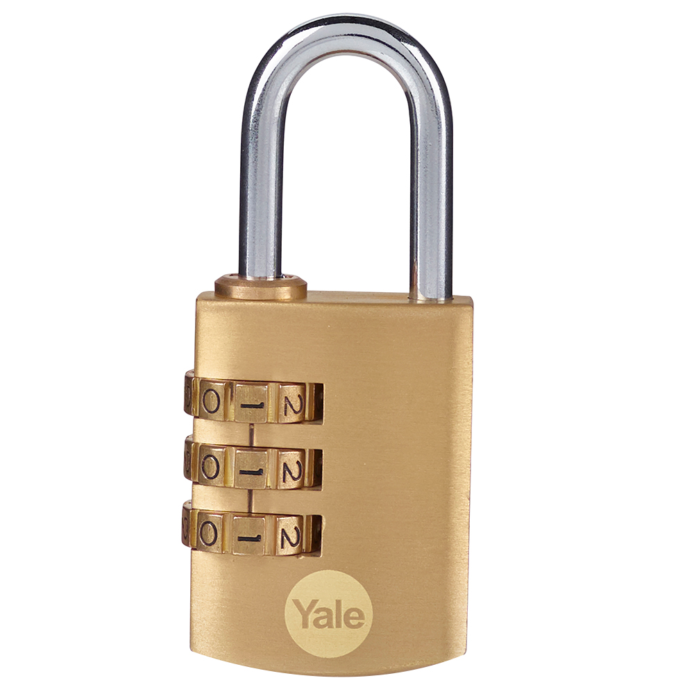 Yale 30mm Brass combination padlock
