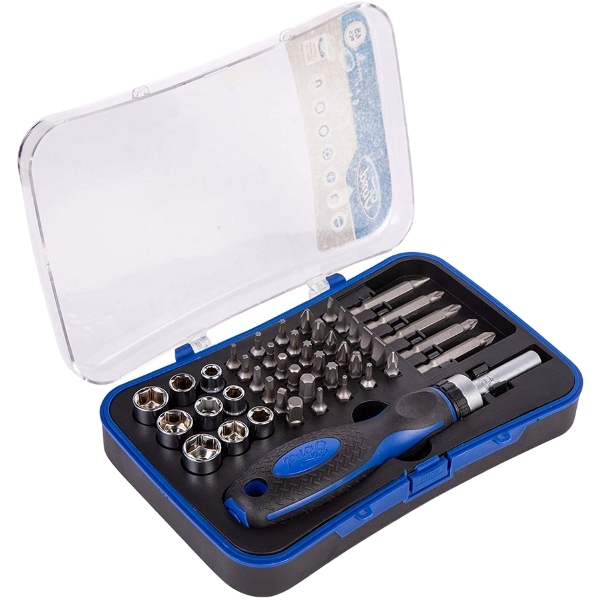 Ford Tools – Ratchet Screwdriver Set – (45 Pieces)