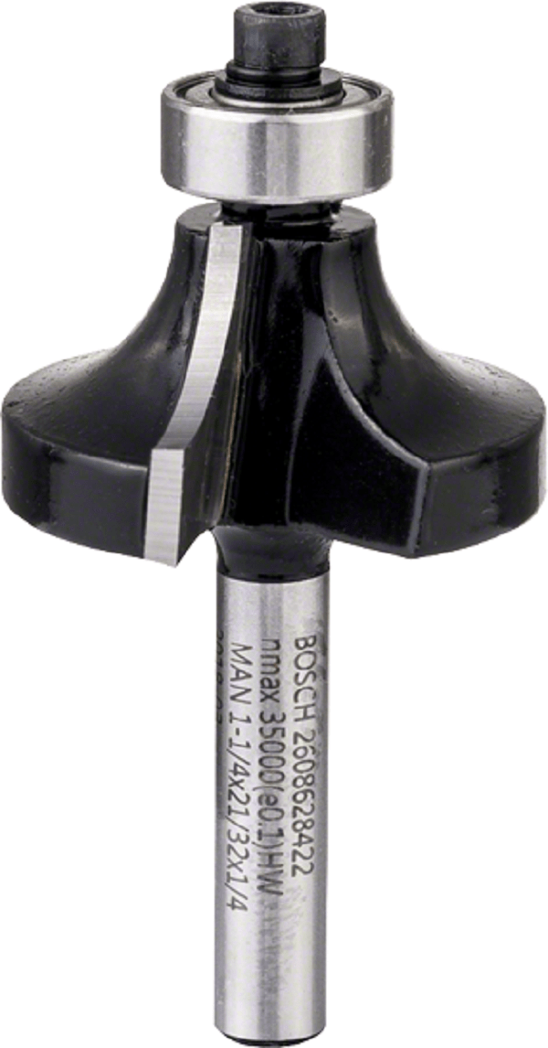 Beading bits 1/4″, R1 9,5 mm, D 31,8 mm, L 16,2 mm, G 57 mm