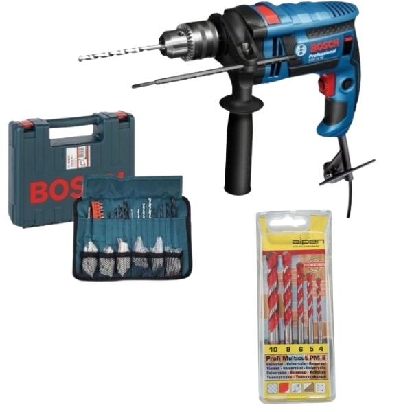 Bosch – Impact Drill Combo(GSB 13 RE) & Alpen Multicut Drill Bits(5Piece)