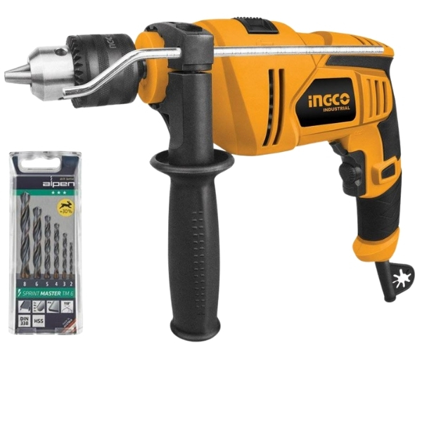 Ingco – Impact Drill (850W) & Alpen Sprint Master Bits (6Piece)