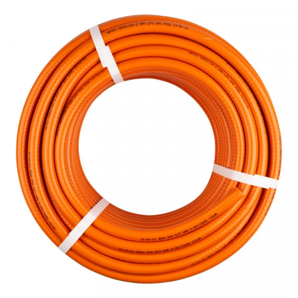 Orange Gas Hose – SABS – 8mm x 30 Meter