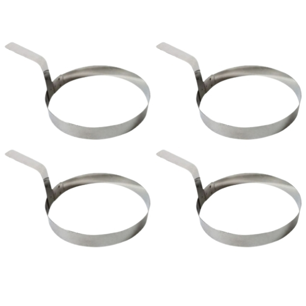 LK’s – Egg Rings (Stainless Steel) – Pack of 4