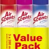 Shield Airscents Triple Pack Aerosol 200ml Mixed Fragrances Shield Airscents Triple Pack Aerosol 200ml Mixed Fragrances