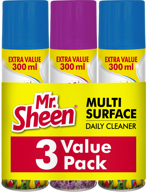 Shield Mr Sheen Multi Surface Cleaner Triple Pack 300ml
