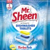 Shield Mr Sheen Automatic Dishwasher Tablets – 16 Tablets Lemon Shield Mr Sheen Automatic Dishwasher Tablets – 16 Tablets Lemon