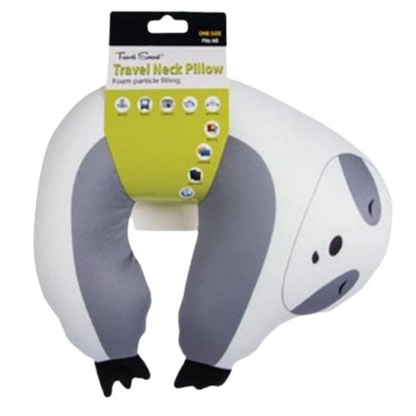 Travel Smart – Travel Neck Pillow (Kiddies) – White / Grey