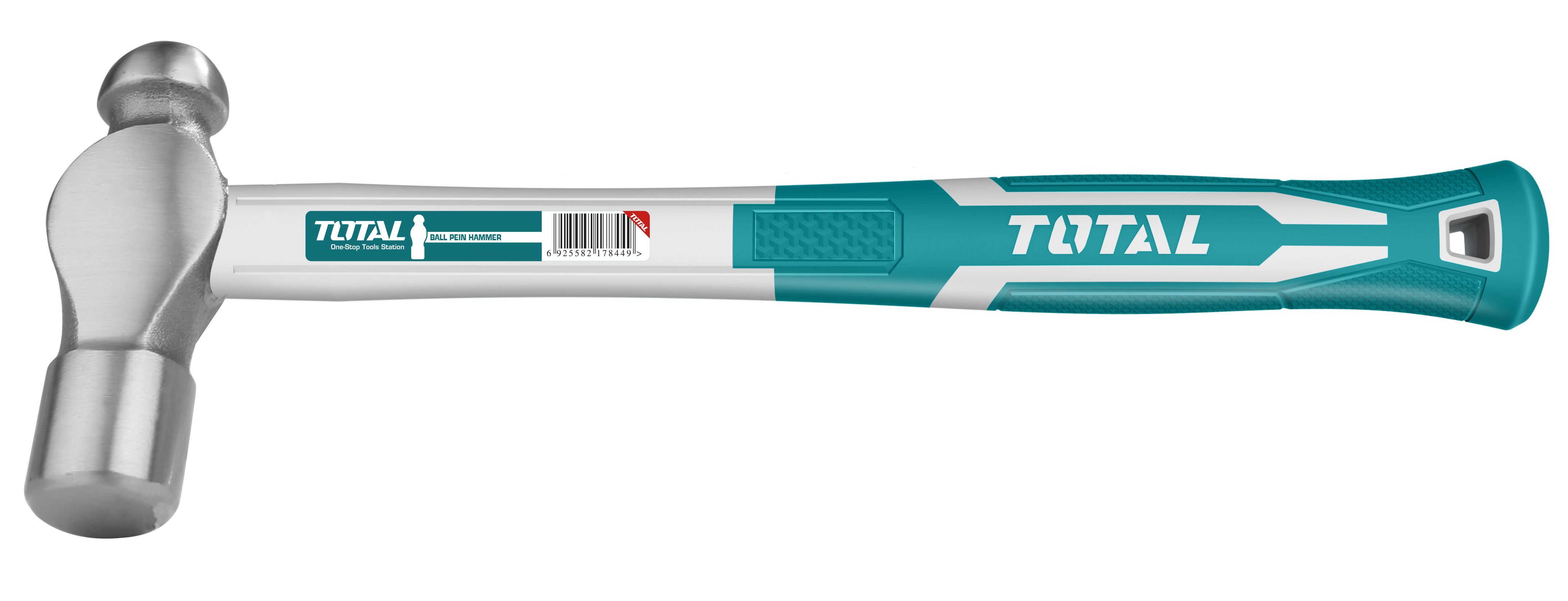 Total Tools 450g Ball Pein Hammer with Fibre Glass Handle