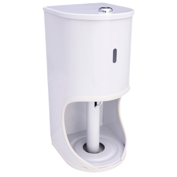 MTS – Toilet Roll Holder (2 Tier, Lockable) – White