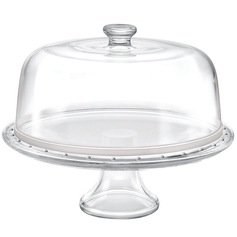 Borgonovo Footed Cake Plate With Dome