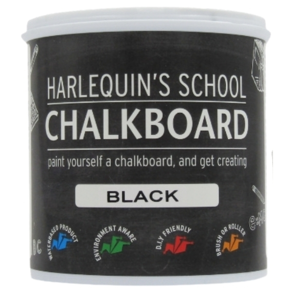Harlequin – Chalk Board Paint – 1L – Black