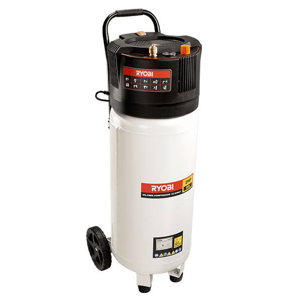 Ryobi – Compressor 50L 2HP Vertical Mount Oil-less
