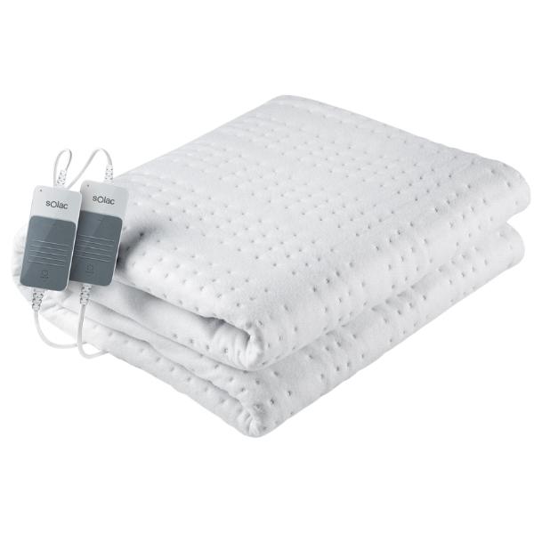 Solac – Electric Blanket (Double Bed) – White (120W)