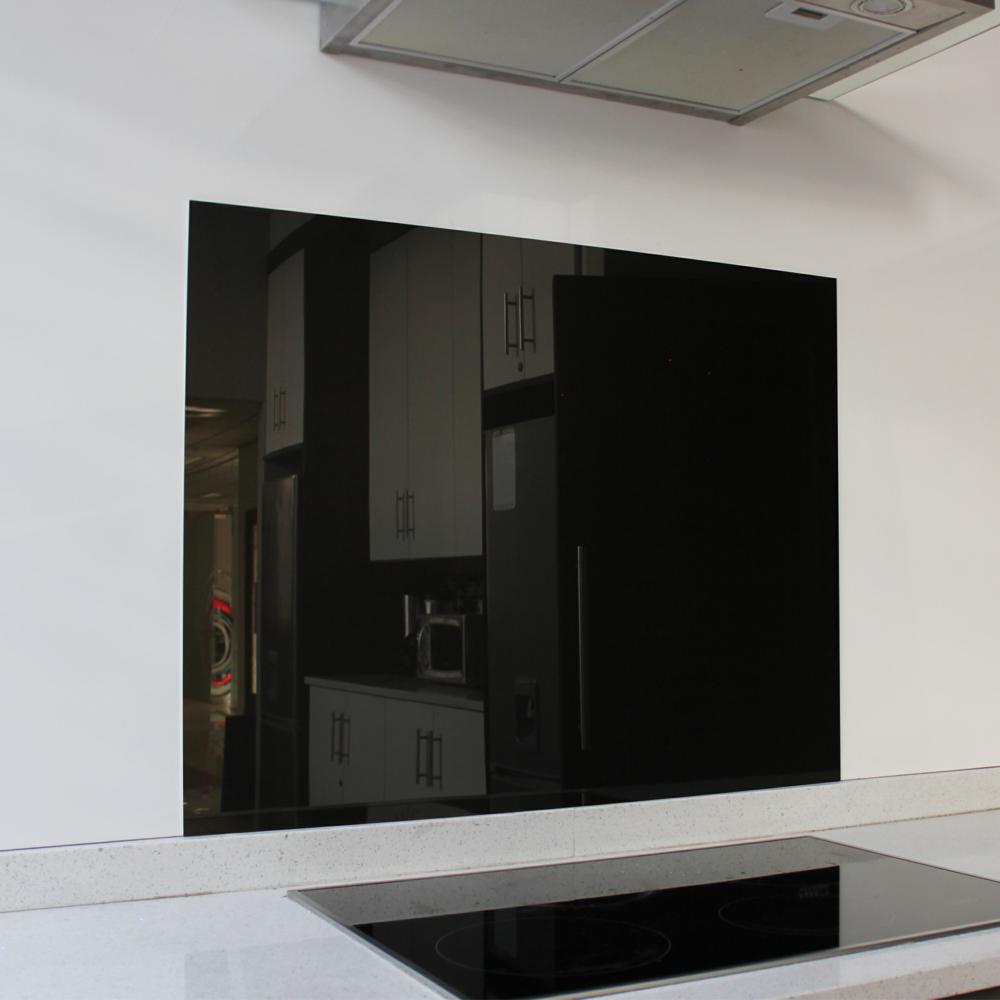 Parrot Products Metallic Black Hob Splashback (898 x 700 x 6mm)