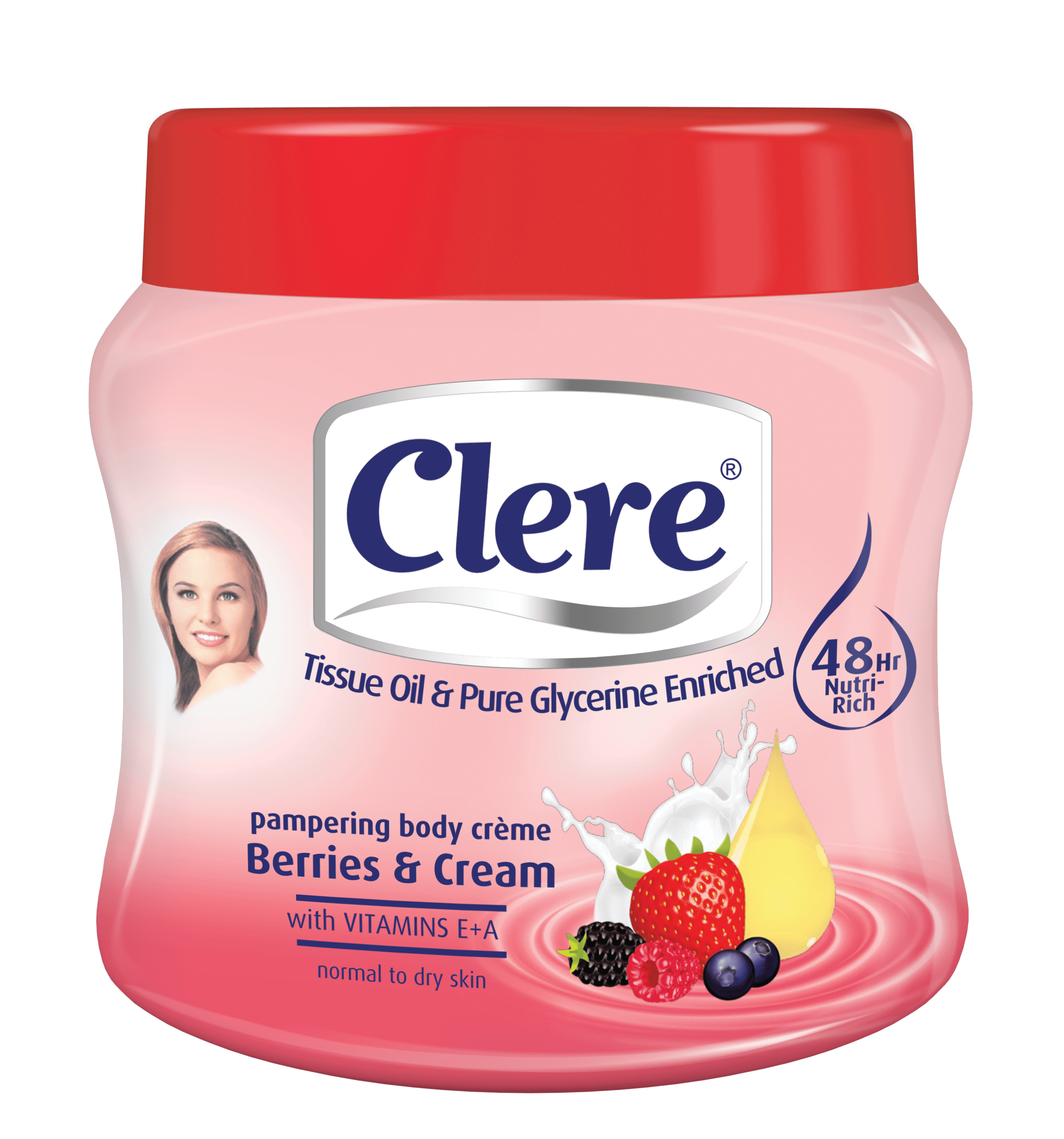 Clere Body Crème – Berries and Crème 300ml
