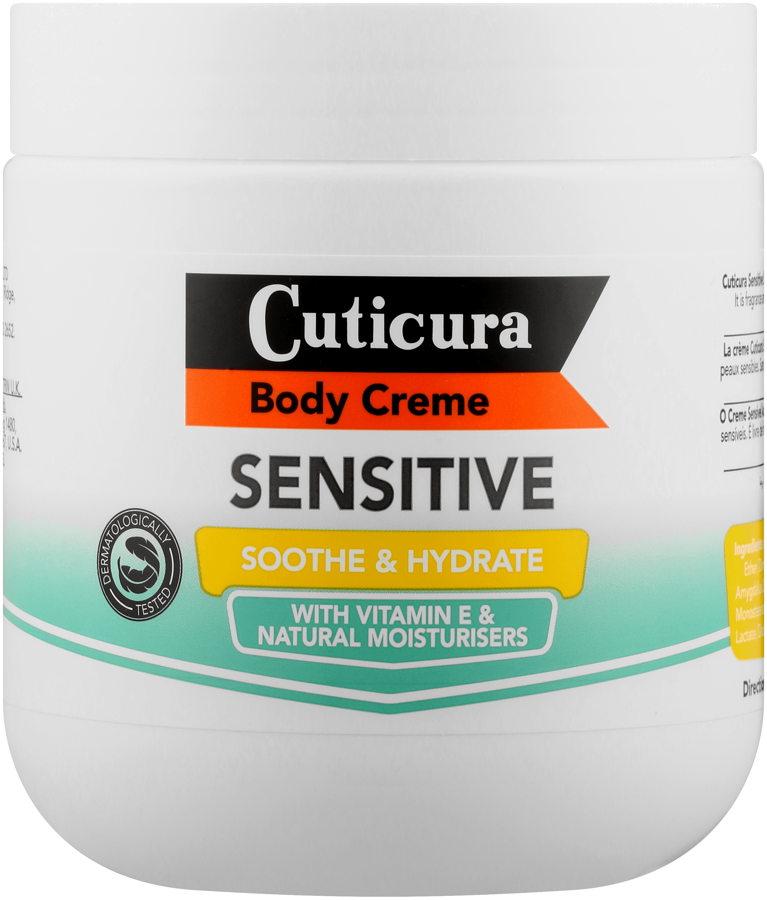 Cuticura – Sensitive Body Cream Sooth & Hydrate