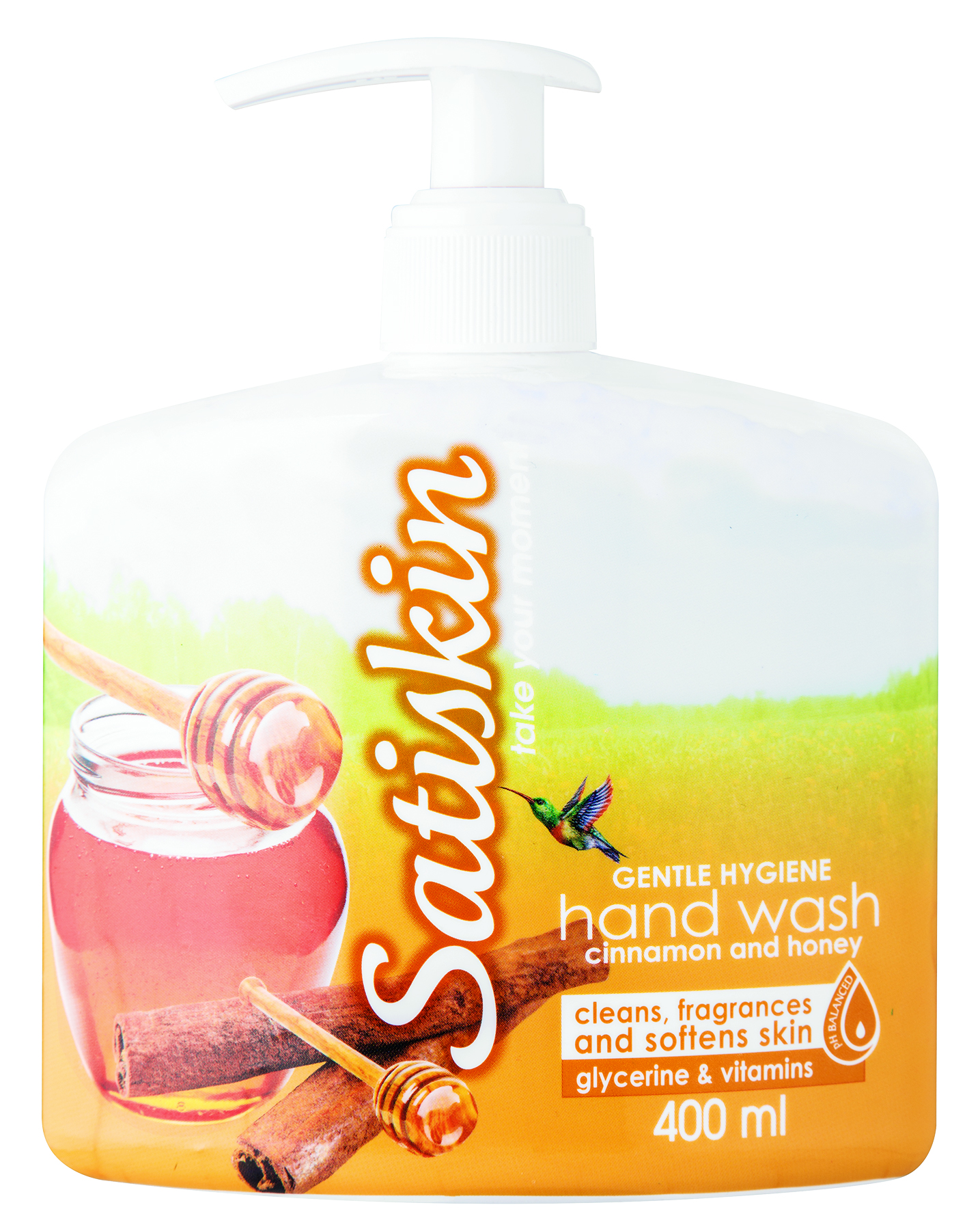 Satiskin Hand Wash – Cinnamon & Honey Crème