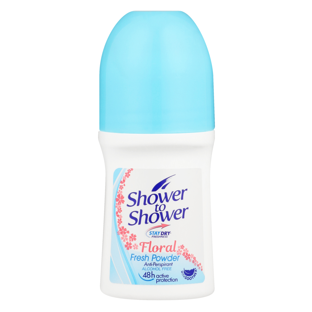 Shower to Shower Roll-on 50ml Floral Fresh Powder