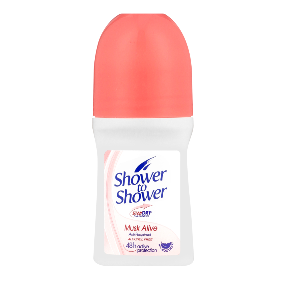 Shower to Shower Roll-on 50ml Musk Alive