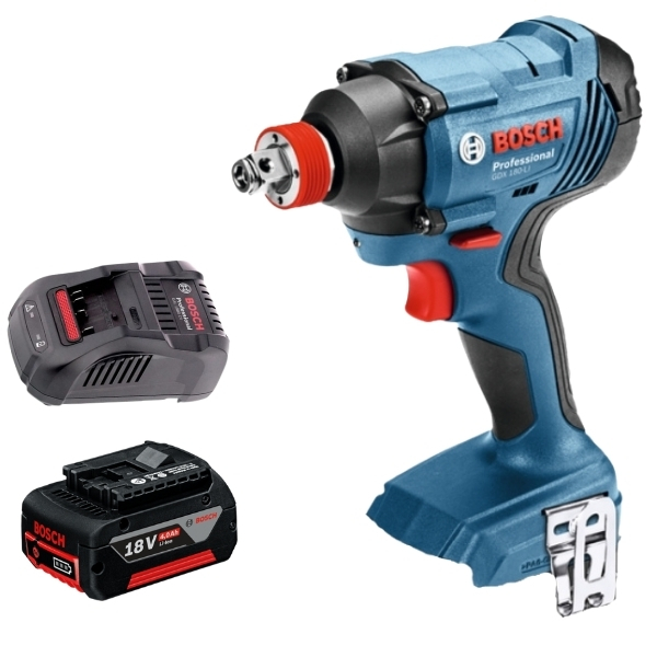 Bosch – Impact Driver / Cordless Wrench (GDX 180-LI) with Battery and Charger