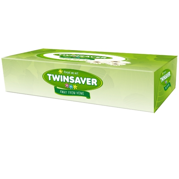 Twinsaver – Facial Tissues – Box of 90 Sheets