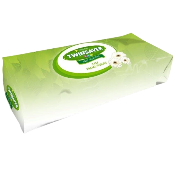 Twinsaver – Facial Tissues – 90 Sheets – Soft Pack