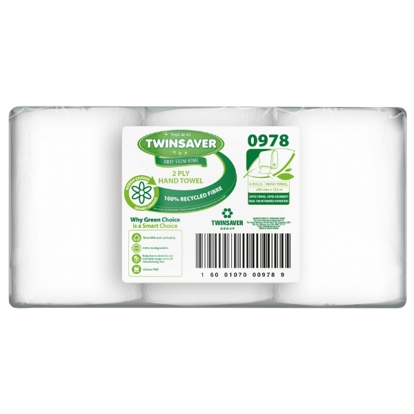 Twinsaver – Hand Towel (2Ply) – Pack of 6