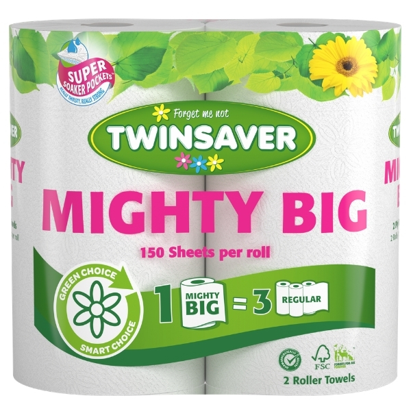 Twinsaver – Roller Paper Towel / Mighty Big Roller Tower – Pack of 2