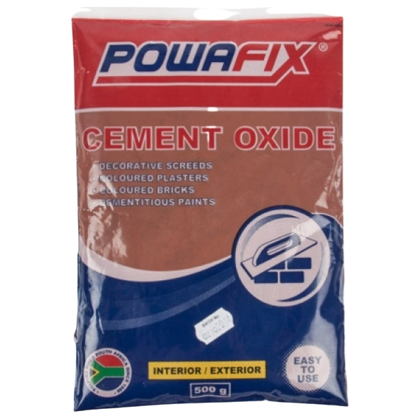 PowaFix – Cement Oxide / Dry Mix Coloured Dye – 500g (Brown)